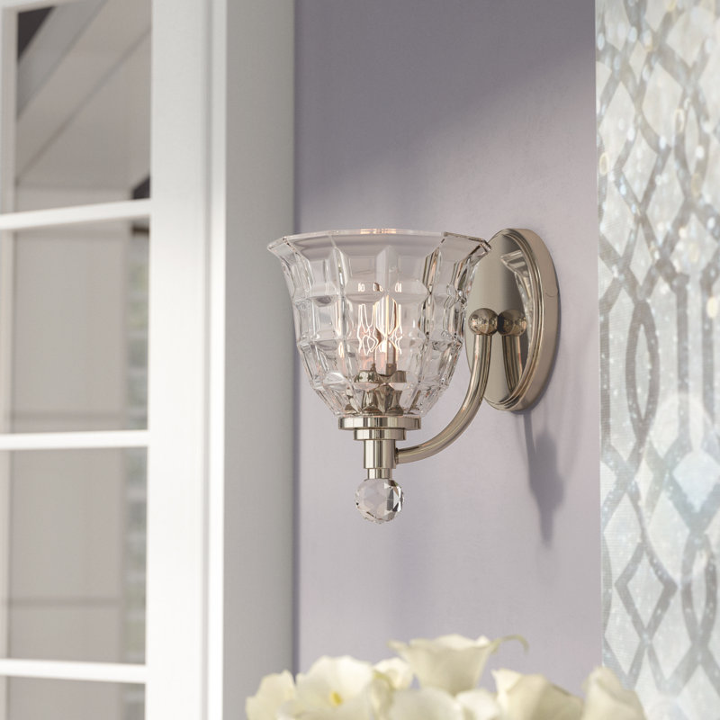 Eduard 1 - Light Dimmable Polished Nickel Armed Sconce