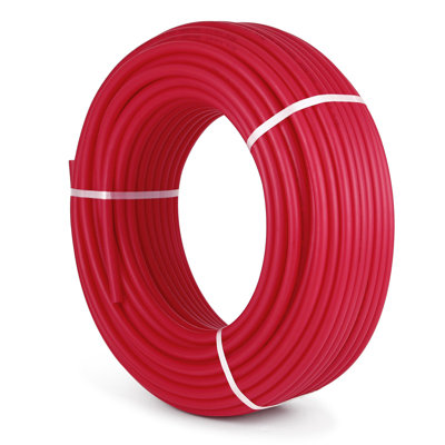 Tube PEX 3/4 po Barrière à Oxygène O2 EVOH Pex-B Système de chauffage au sol radiant hydronique rouge Tube Pex Pex (Barrière O2 3/4 po, rouge)