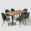 Ensemble de salle à manger rectangulaire de 63 po avec chaises rembourrées Shivani-105494030-128837125