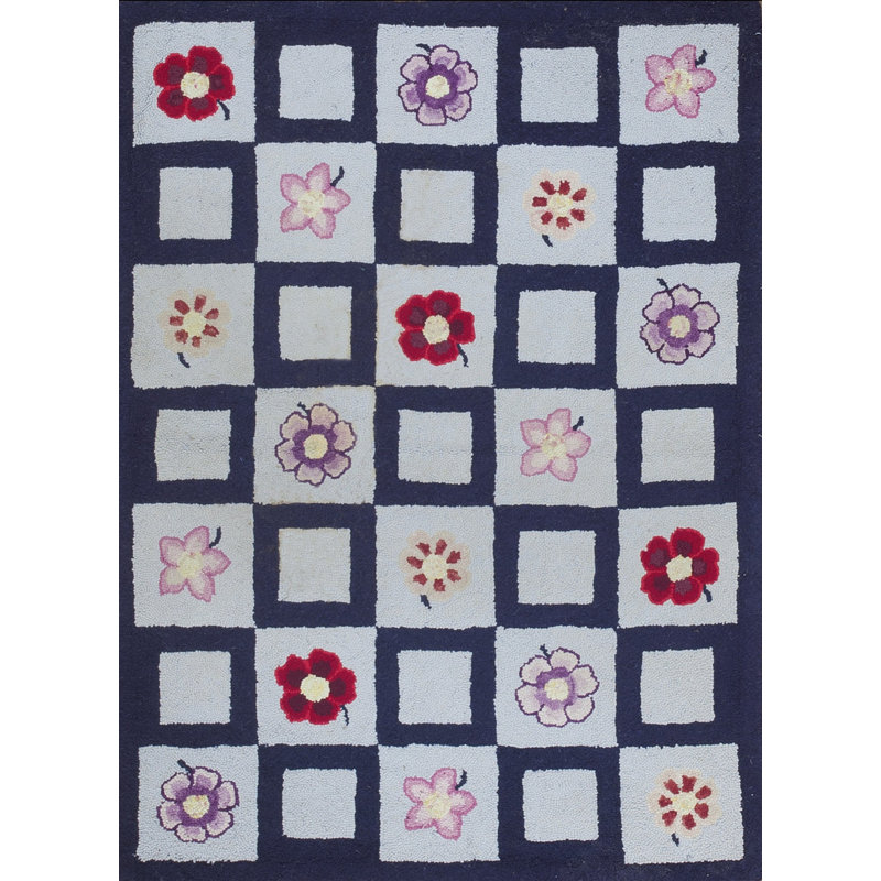 Wool Area Rug in Gray