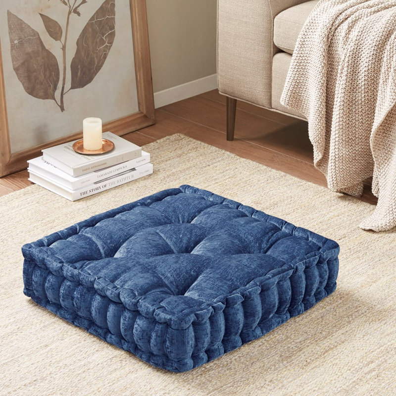Coussin de sol Gracie Mills, Bleu marine