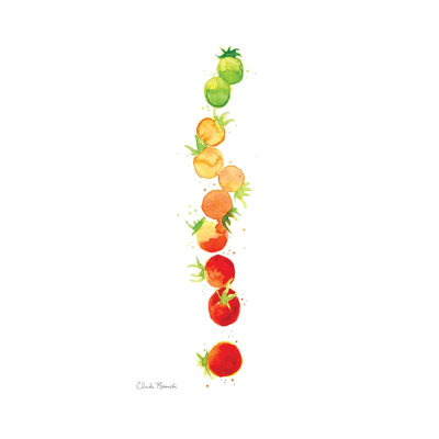 " Tomato Ombre Stack " by Claudia Bianchi Painting Print