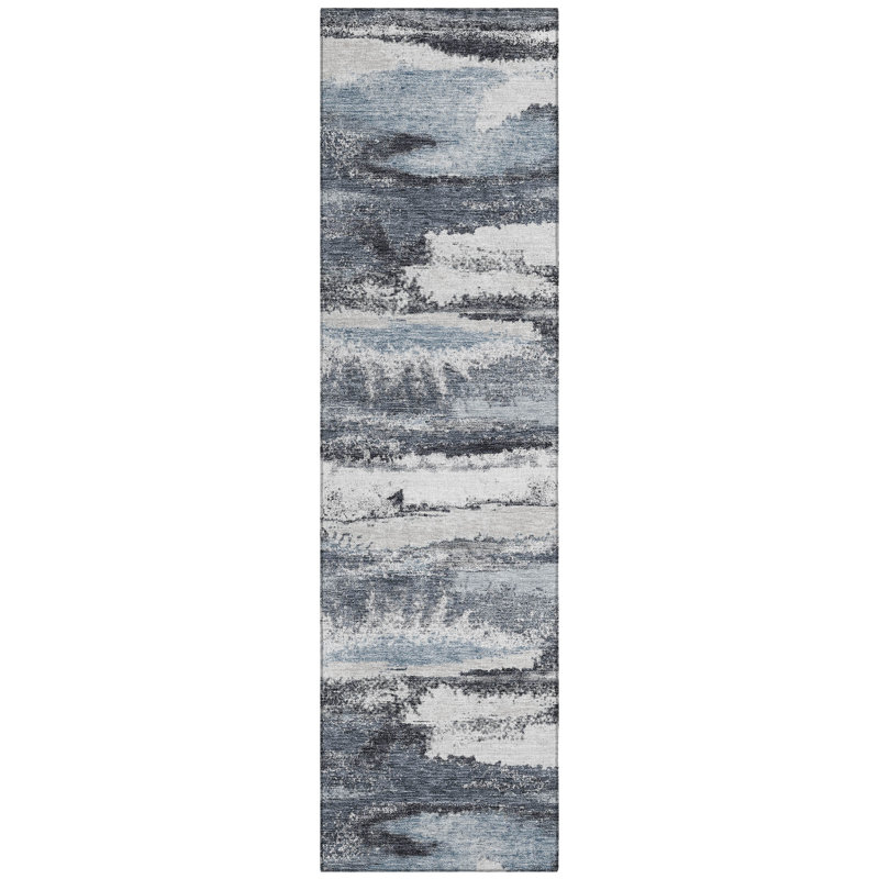 Aleighna Area Rug with Non-Slip Backing, Runner 2'3" x 7'6"