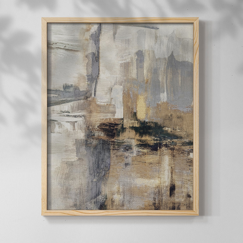 Autumn Field Framed Print - Solid Wood, Natural, 11" H x 9" W