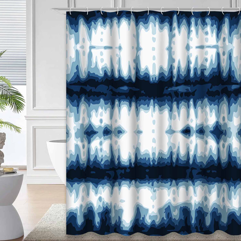 Rideau de douche Tie Dye, L 72 po x l 78 po