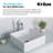 Ceramic White Square Vessel Bathroom Sink
