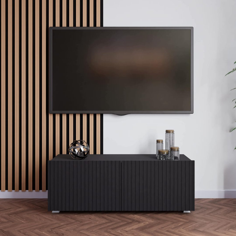 Unfinished TV Stand for TVs up to 50", Black