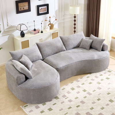 124.5-Inch Compressed Boneless Sofa