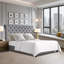 Structure de lit en tissu avec tête de lit ajustable Winston Porter-709296181-709296191