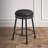 Giselle Swivel Upholstered Counter Stool with Metal Frame