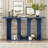 Modern and Curved Design Ash Veneer Console Table with Shelf,Suitable for Entryway,Hallway Living Room,Foyer,Corridor-1569116630