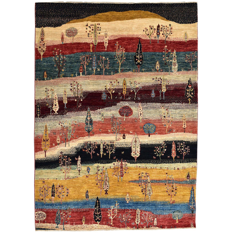 Landscape Gabbeh One-of-a-Kind 6'3" X 9' Area Rug