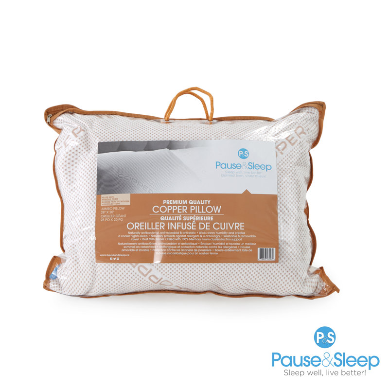 Coussin de lit grand en mousse mémoire de forme ferme