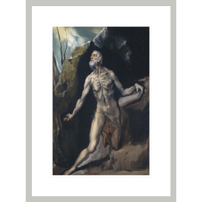 Saint Jerome par El Greco - estampe numérique encadrée