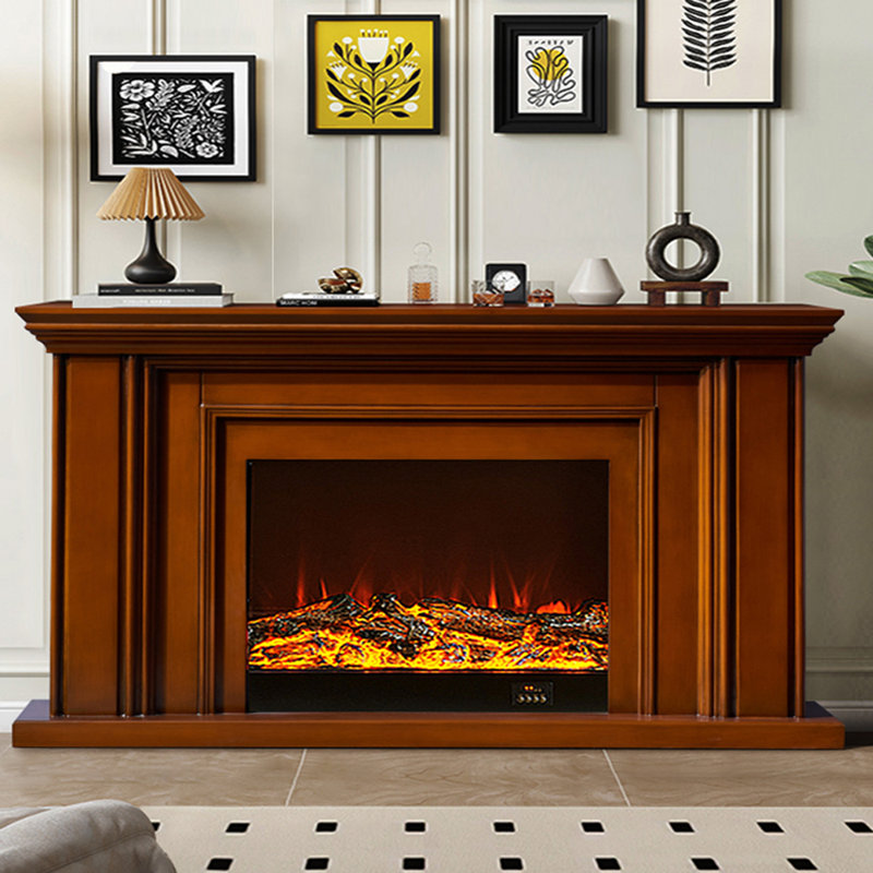 American Fireplace Decorative Cabinet TV Stand, Brown