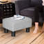 Yarger 40cm Wide Rectangle Solid Colour Footstool Ottoman-739538335