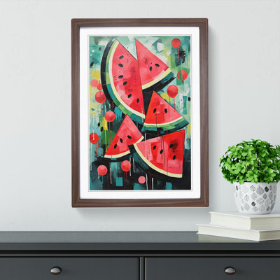 Watermelon Abstract - Framed Print