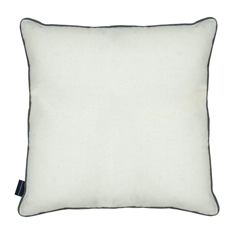 Beckham Floral Square Cushion Cover, Grey