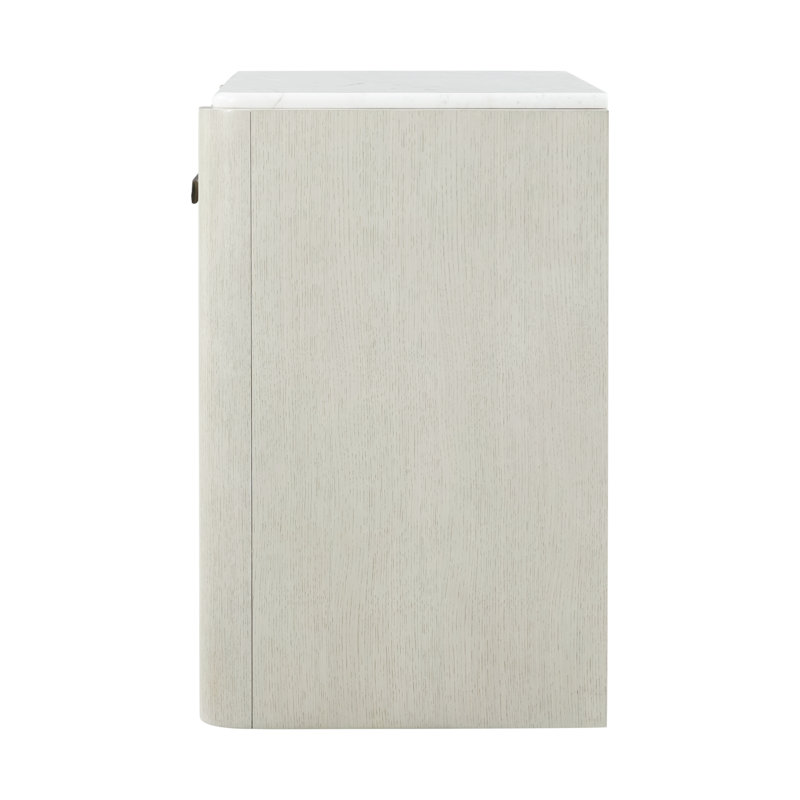Essence 1 - Drawer Solid Wood Nightstand, Opal