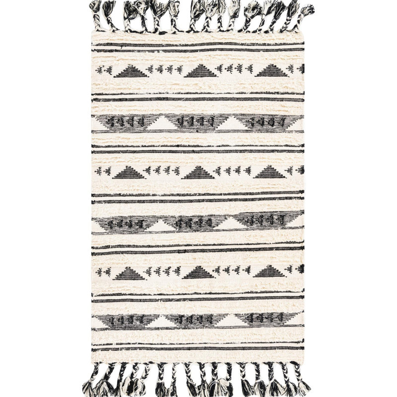 Annunciata Wool Moroccan Indoor Rug, Rectangle 4' x 6'