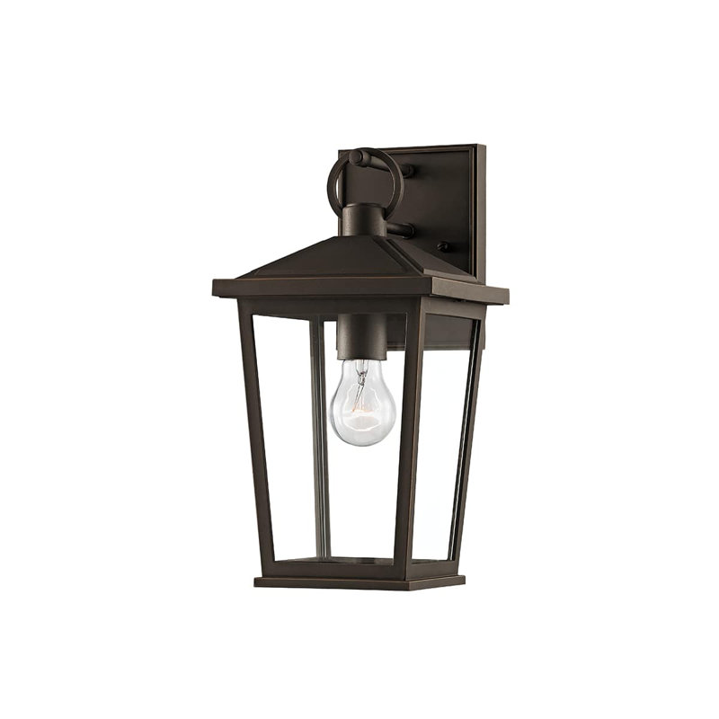 Wall Light, 14" H x 7.5" W x 8.5" D, Bronze