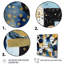 Motif abstrait avec textures bleues et dorées - impression-1020875404-1020875407