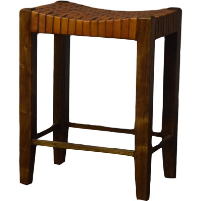 Powers Upholstered Counter Stool with Solid Wood Frame