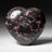 Polished Imperial Rhodonite Heart From Madagascar (400 Grams)-124930814-124930823