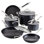 Anolon X Hybrid Nonstick Cookware Induction Pots and Pans Set, 10 Piece