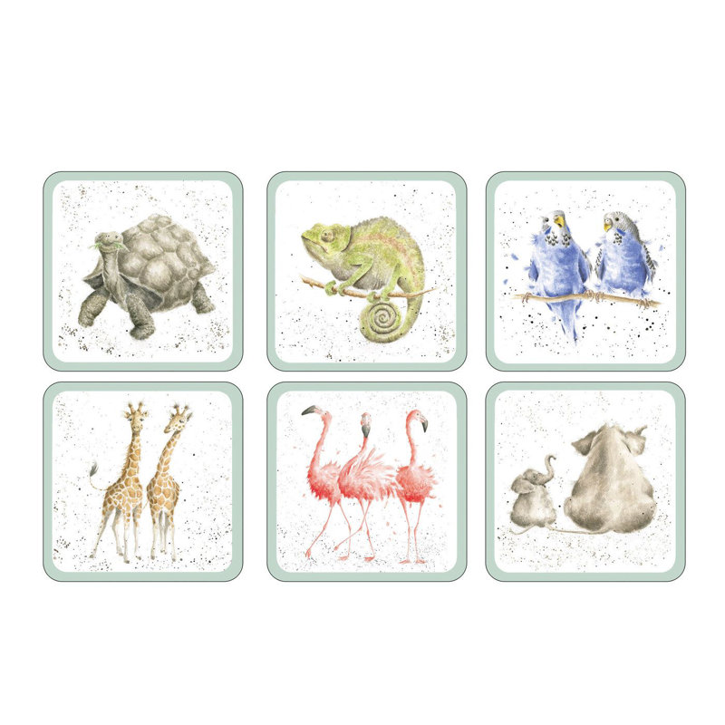 Pimpernel Rw-Wrendale Designs Coasters 4"X 4"