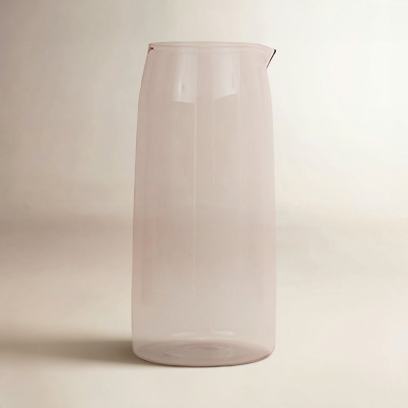 Glass Pitcher, Blush