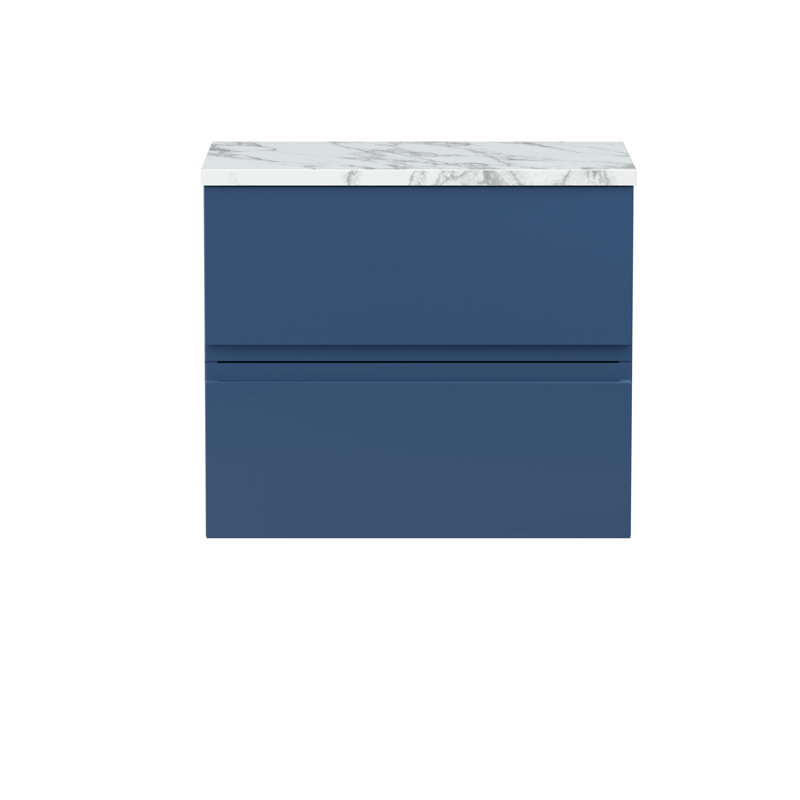 Urban 61cm Single Bathroom Vanity Base Only, Satin Blue