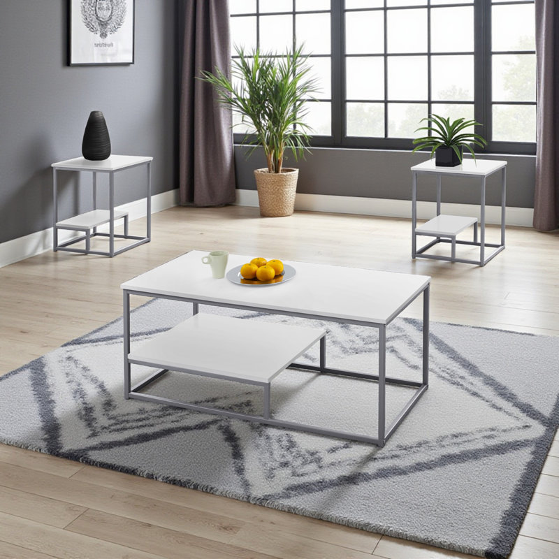 Nevena 3pcs Coffee, Accent, End Table