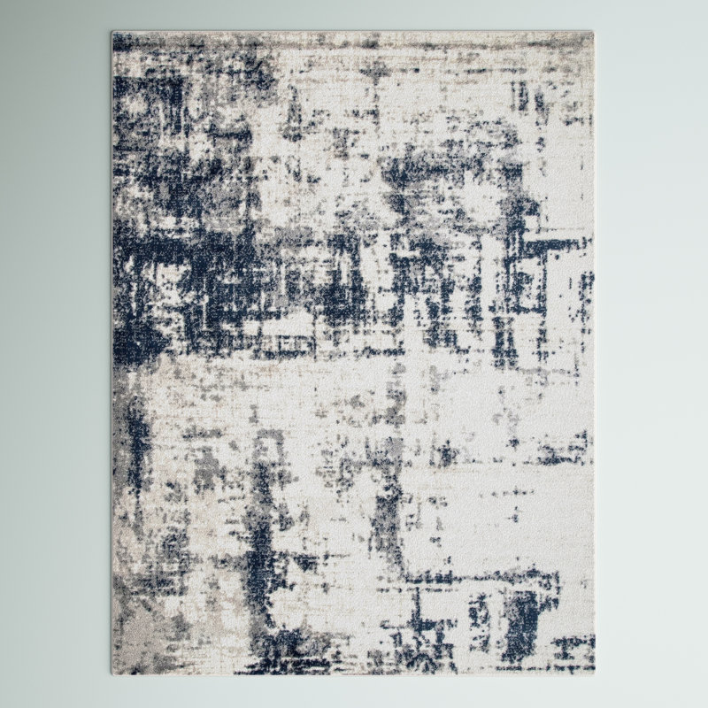 Tapis d'intérieur gris Amanda, Rectangle 4 pi x 6 pi