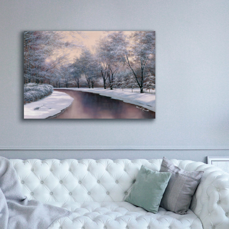 Art mural sur toile Millwood Pines «Winter Sunlight» par Diane Romanello, H 40 po x l 60 po x P 1,5 po
