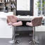 Tabourets de bar pivotants en velours Mauve Diamond-565101432
