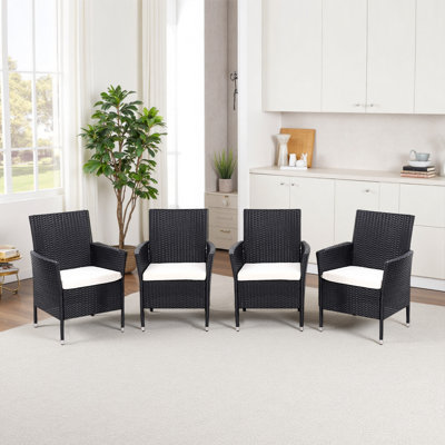 Outdoor Patio Dining Armchair with Cushion