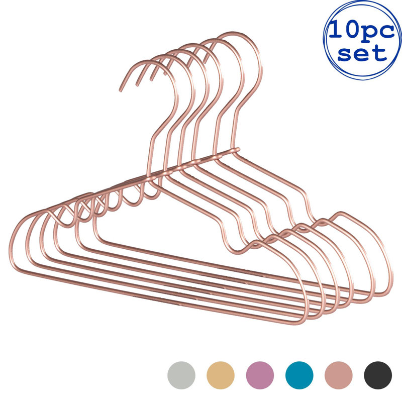 Harbour Housewares - Metallic Children's Coat Hangers, Copper