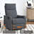 Heat Massage Manual Recliner Chair With Rocker And Swivel-561426456