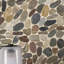 Marvella Pebble 12 in. x 12 in. Natural stone Mosaic Floor and Wall Tile-1688718675