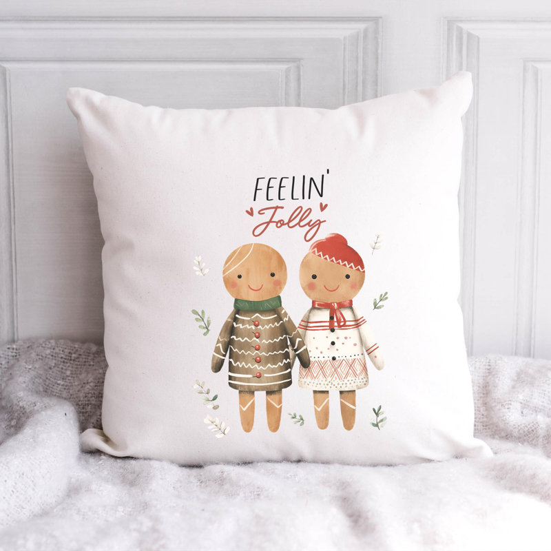 Coussin décoratif en polyester 06_CozyChristmas, 16 po x 16 po