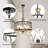Gaschler 6-Light Dining Room Chandeliers Dimmable and Adjustable Height in Black-765517040
