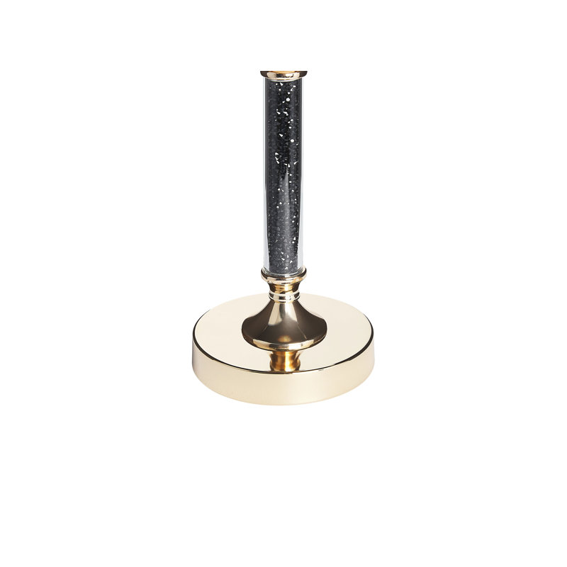 Abbeville Tabletop / Centrepiece Hurricane, Gold/Black, 41cm H x 13cm W x 13cm D