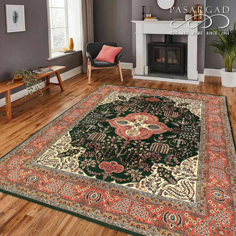 Oriental Area Rug in Green