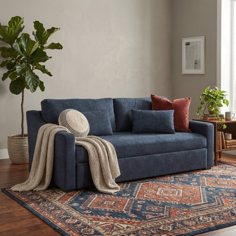  88'' Square Arm Sleeper Sofa