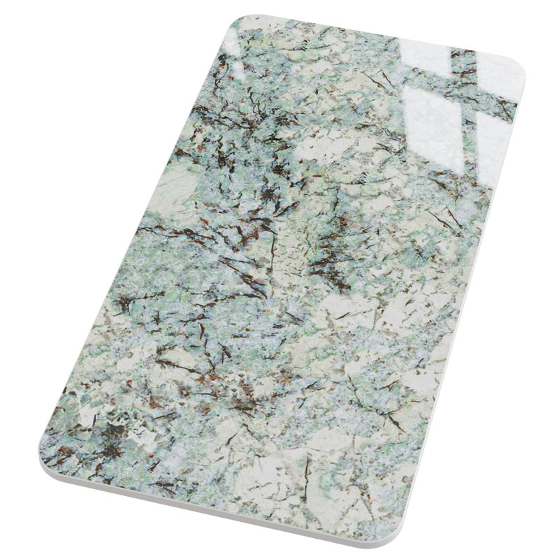 Plateau de table rectangulaire en pierre frittée vert corail, de remplacement pour table basse/salle à manger