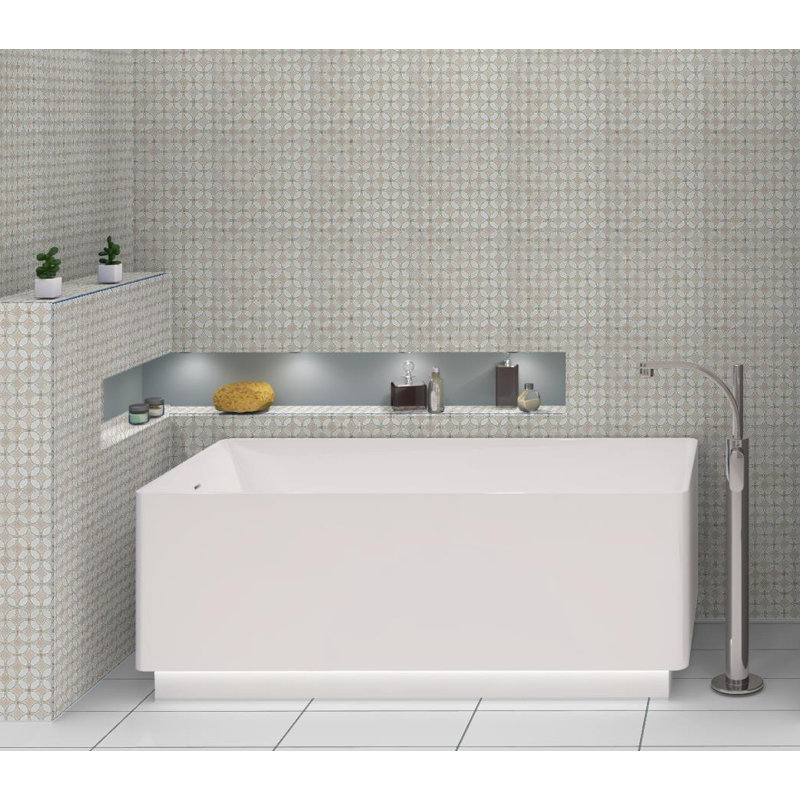 Martha Natural Stone Marble Look Mosaic Wall & Floor Tile, Galley