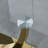 47.24" Glass Top Coffee Table With U-shape Sleek Stainless Steel Base-1154896660