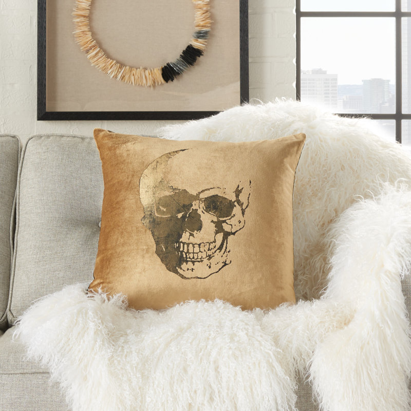 Square Cotton Pillow Cover & Insert, Beige