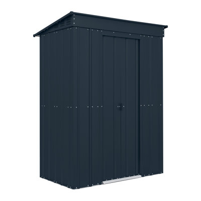 Globel 5 X 3 Pent Green Metal Shed